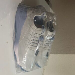 Casual Women's White and Light Blue Sneakers